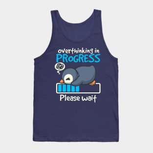 Penguin overthinking in progress Tank Top